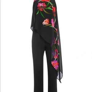 Chiffon floral jumpsuit
